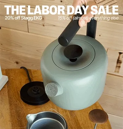 The Labor Day Sale - 20% off Stagg EKG and 15% off everything else