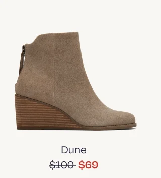 Casey Natural Suede Wedge Boot - Image