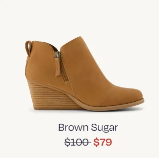 Goldie Brown Leather Wedge Boot - Image