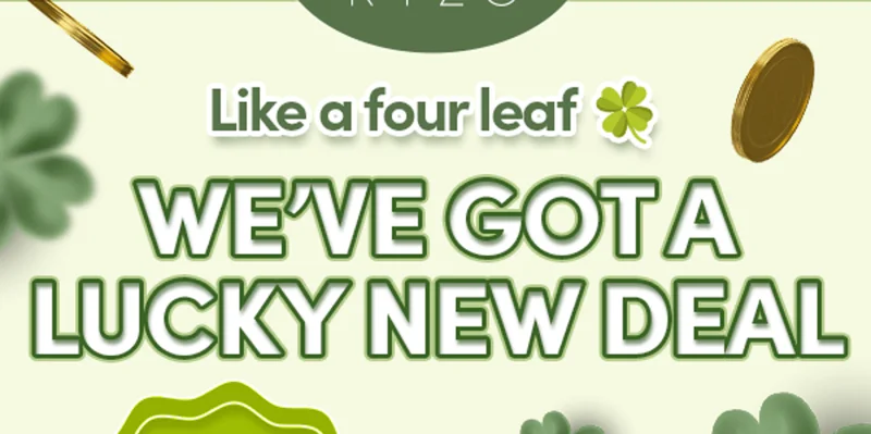 Like a four leaf clover… | We've got a lucky new deal