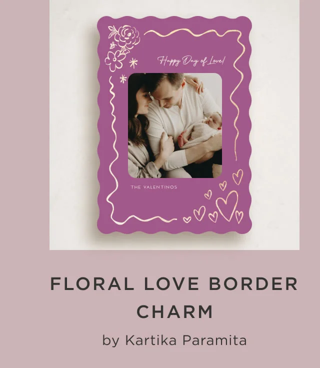Floral Love Border Charm