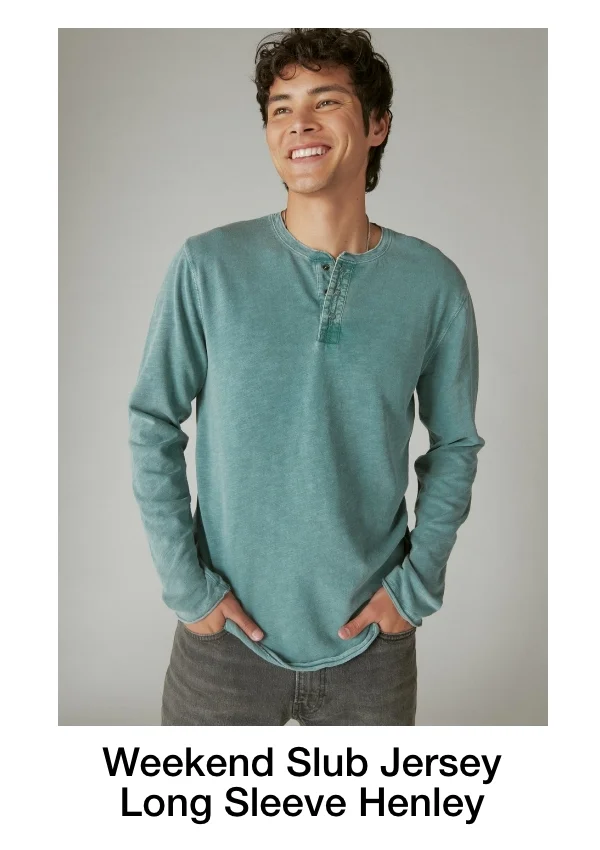 Weekend Slub Jersey | Long Sleeve Henley