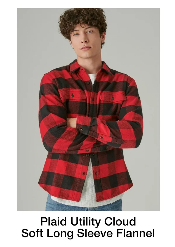 Plaid Utility Cloud | Soft Long Sleeve Flannel
