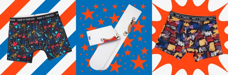 Pair of Thieves socks and boxer briefs