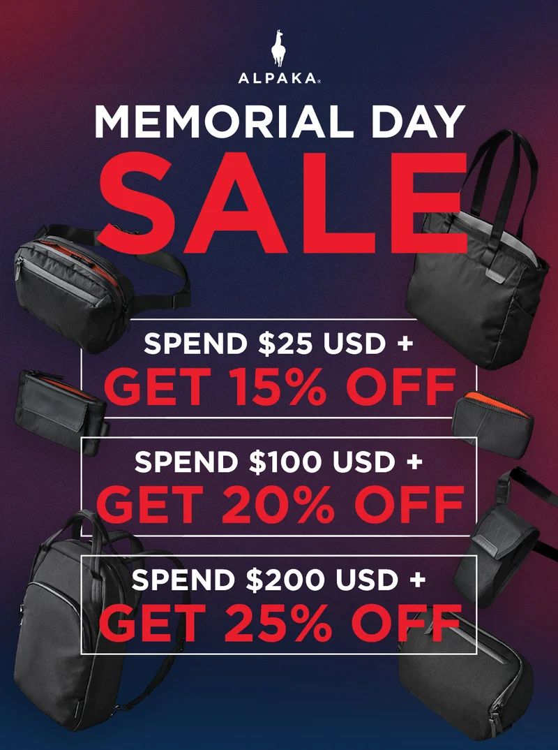 Memorial Day Sale - Save up to 25%