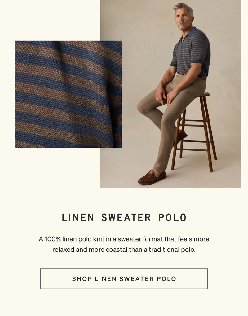 Linen Sweater Polo