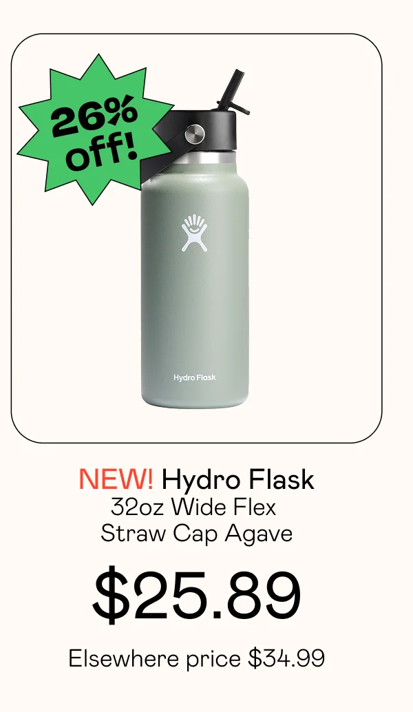 32oz Wide Flex Straw Cap - Agave