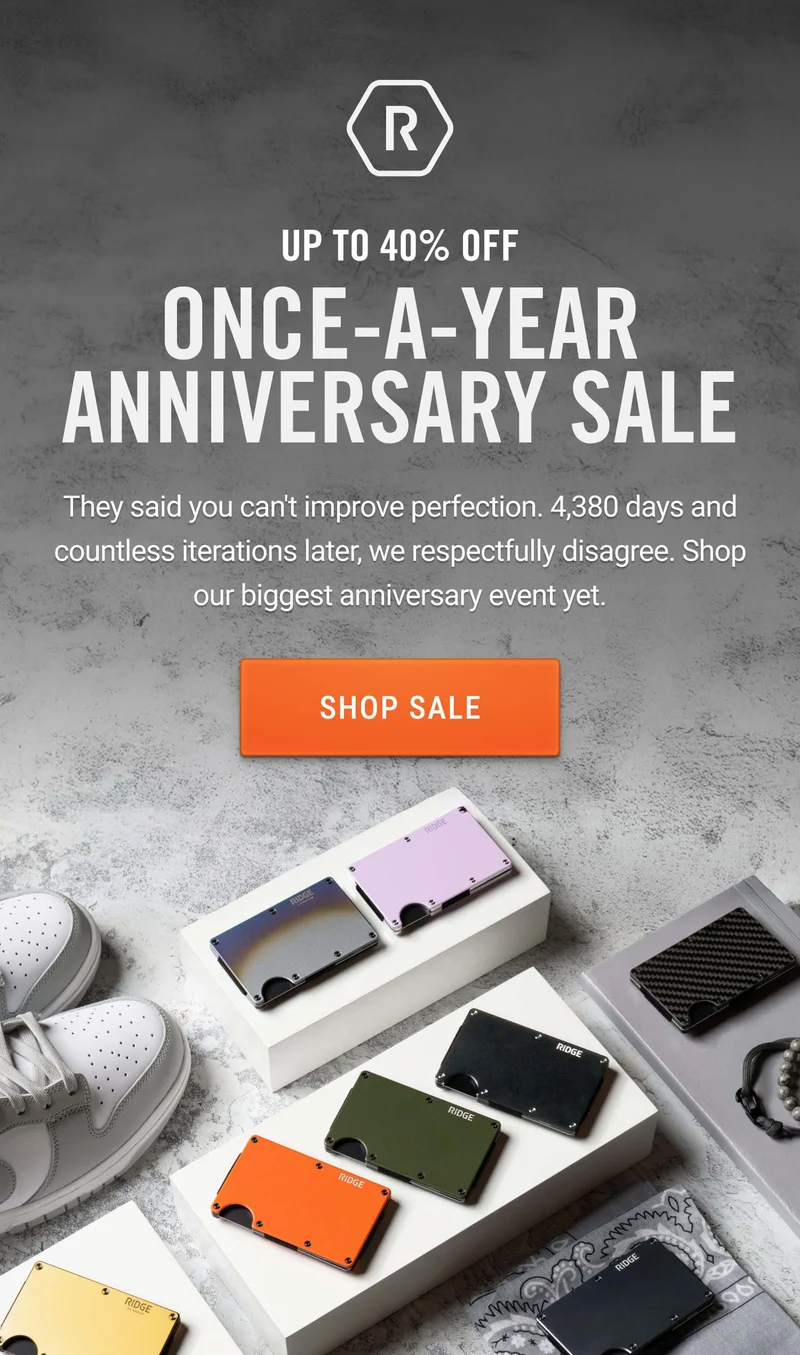 Up to 40% Off The Anniversary Sale