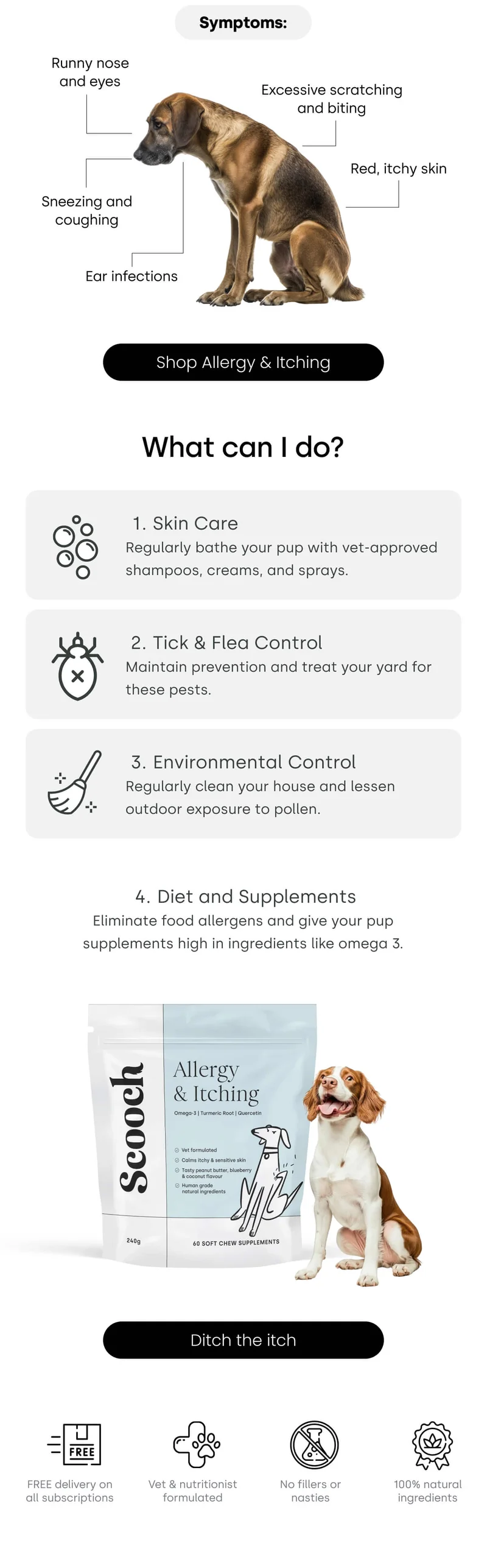 Symptoms and What can I do? - Ditch the itch