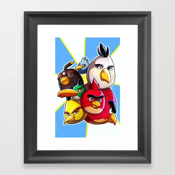 Original Angry Birds Framed Art Print Framed Art Print