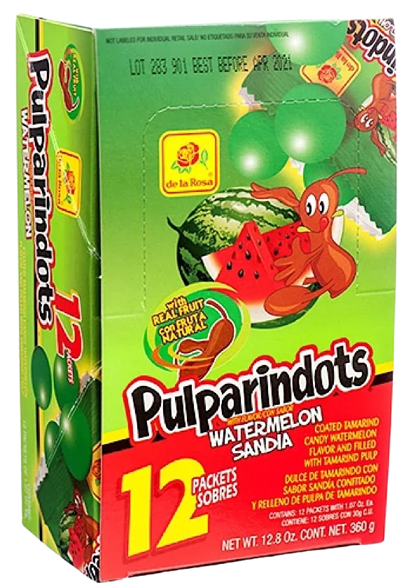 Image of De La Rosa Watermelon Pulparindots Candy
