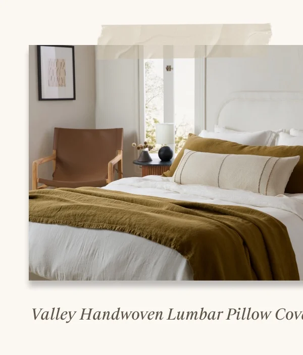 Valley Handwoven Lumbar Pillow Cover