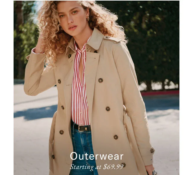 Outerwear Starting at $69.99