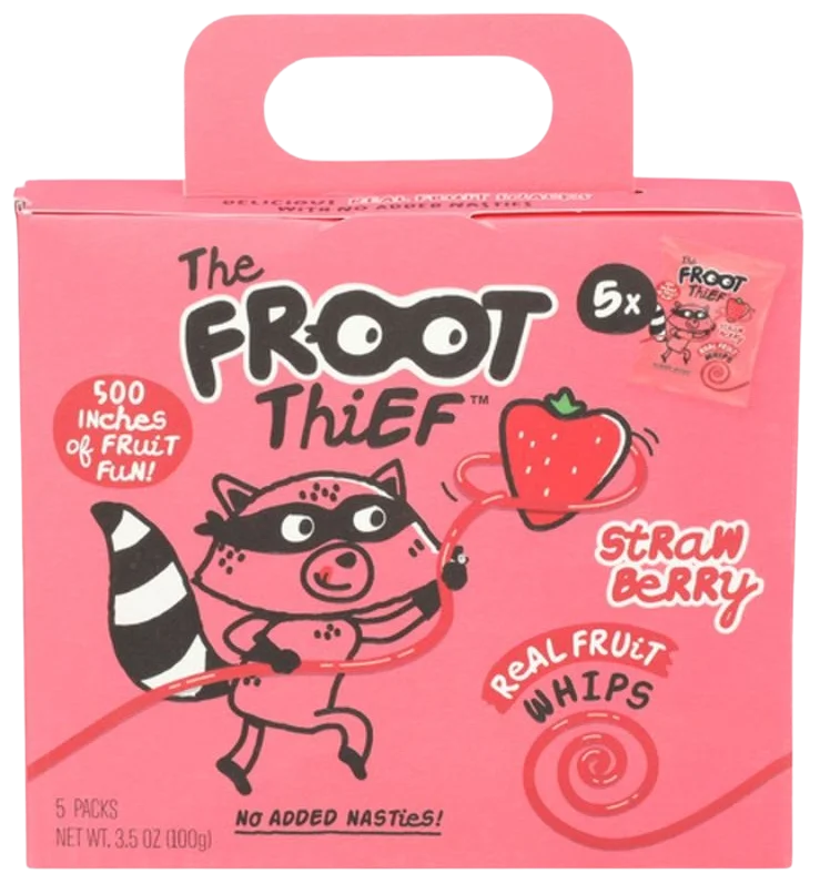 Image of The Froot Thief Strawberry Real Fruit Whips (5 Packs)
