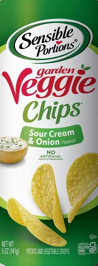 Image of Sensible Portions Sour Cream And Onion Garden Veggie Chips