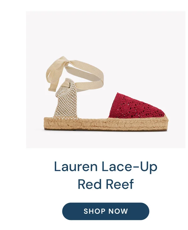 Lauren Lace-Up Red Reef. Shop now