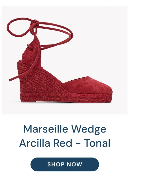 Marseille Wedge Arcilla Red - Tonal. Shop now