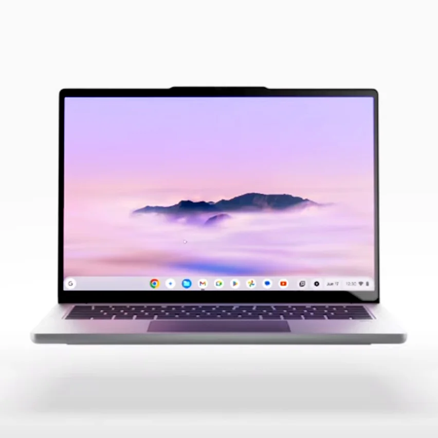 image of an open laptop
