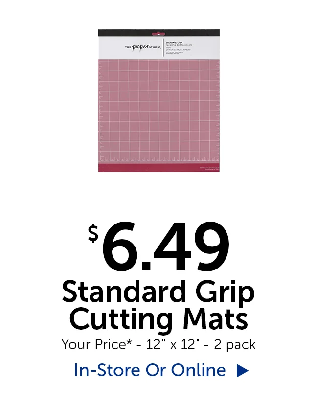 $6.49 Standard Grip Cutting Mats - Your Price* - 12" by 12" - 2 pack