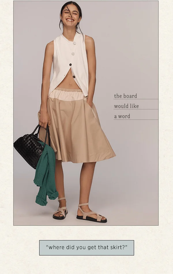 "where did you get that skirt?"