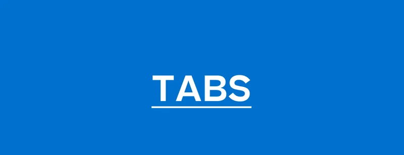 Shop Tabs