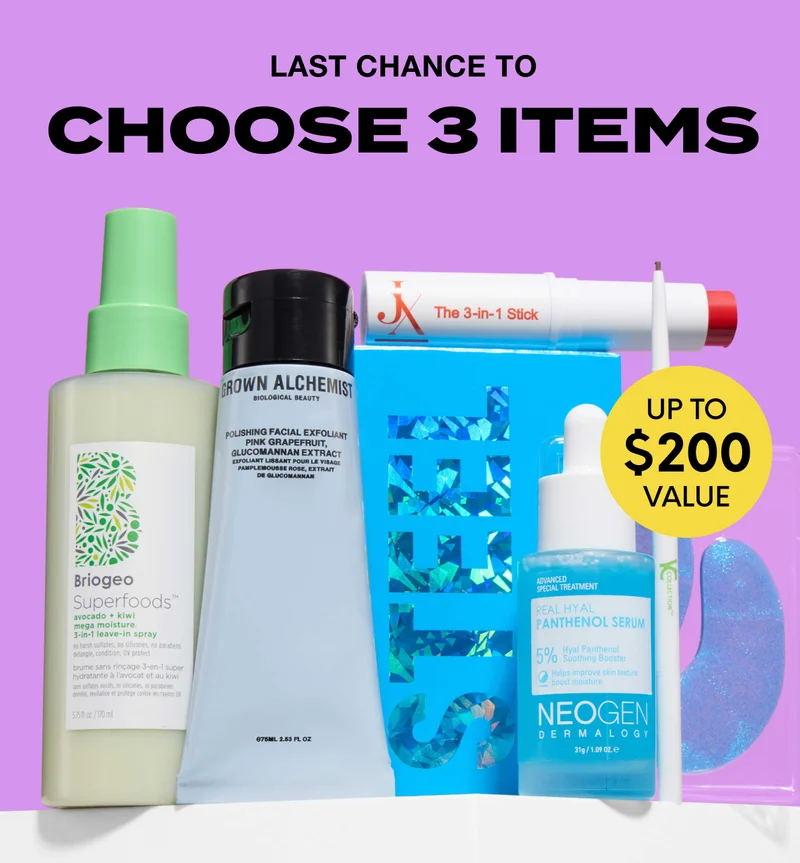 LAST CHANCE to CHOOSE 3 ITEMS - UP TO $200 VALUE