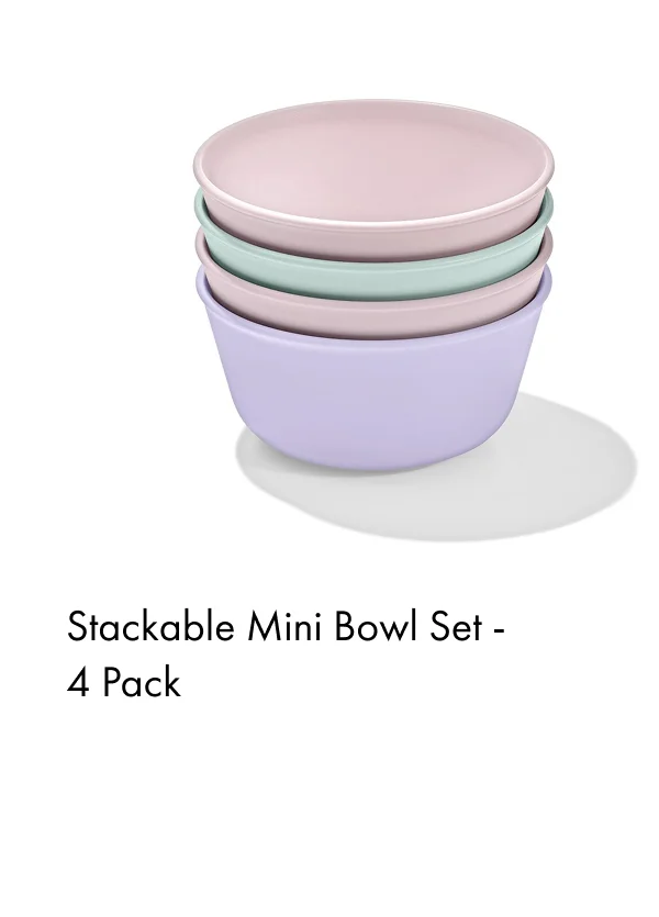 Stackable Mini Bowl Set -  4 Pack