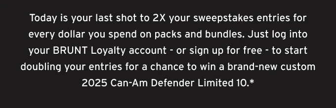 BRUNT UTV Sweepstakes