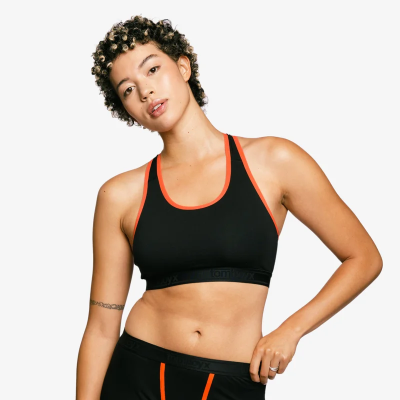 Image of Racerback Soft Bra - Flame Edge