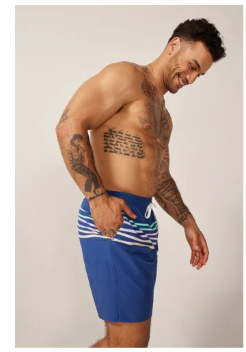 Lined Classic Swim Trunk: The Moon Shadows 7"