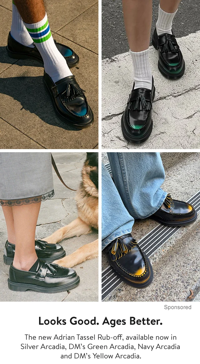 Dr. Martens Adrian loafers in four colors.