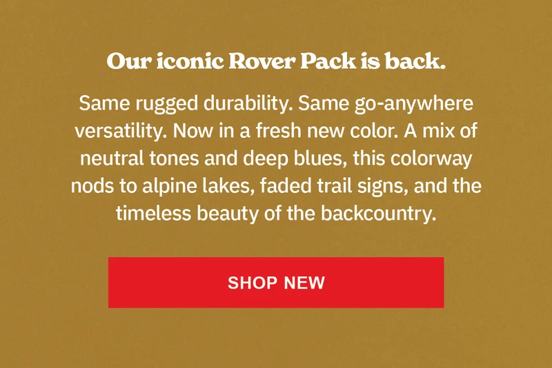 Shop New Rover Pack