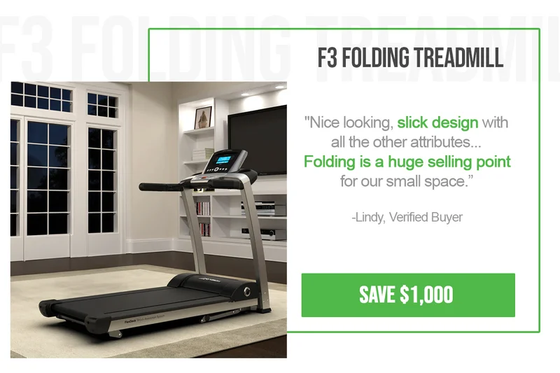 SAVE 25% | F3 Folding Treadmill
