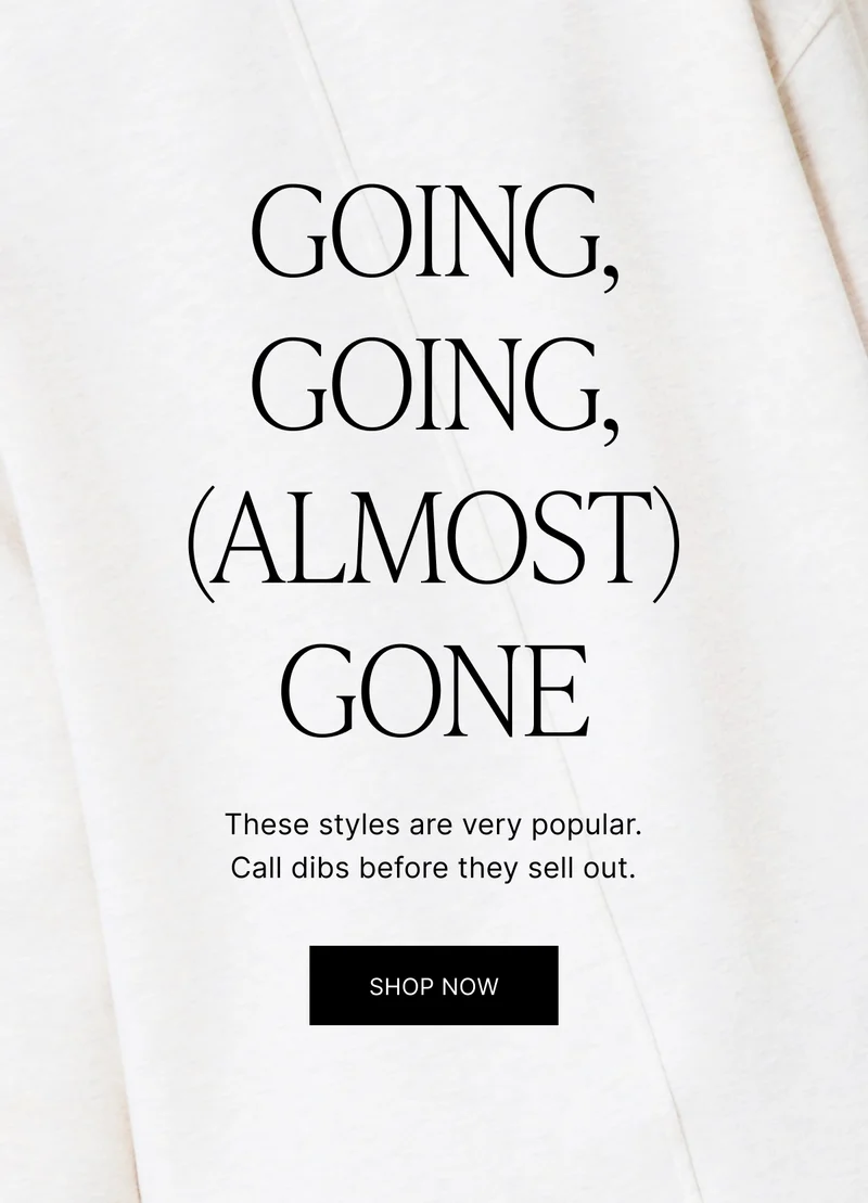 GOING, GOING, (ALMOST) GONE