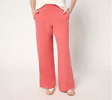 Denim & Co. Beach Tall Jersey Wide Leg Pant