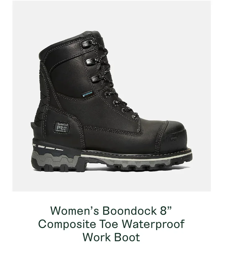 Women's Boondock 8" Composite Toe Waterproof Work Boot