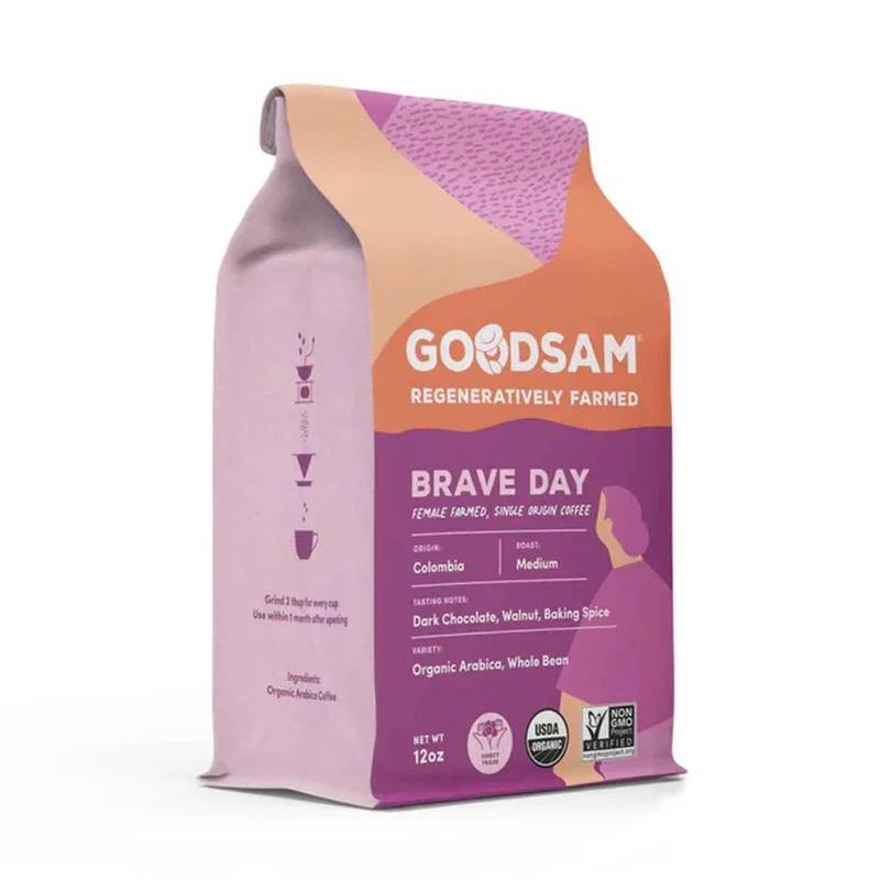 Whole Bean Coffee, Brave Day, 12 Oz