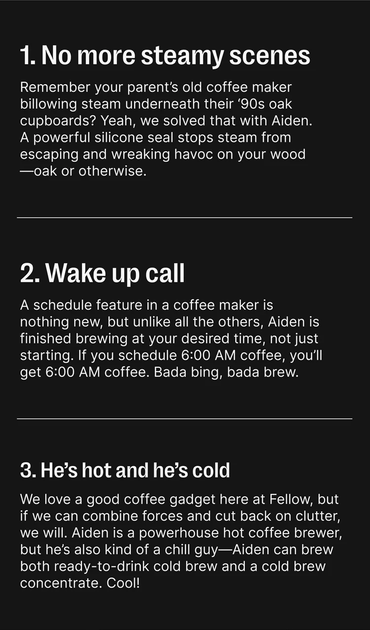 No more steamy scenes, wake up call, he's hot and he's cold