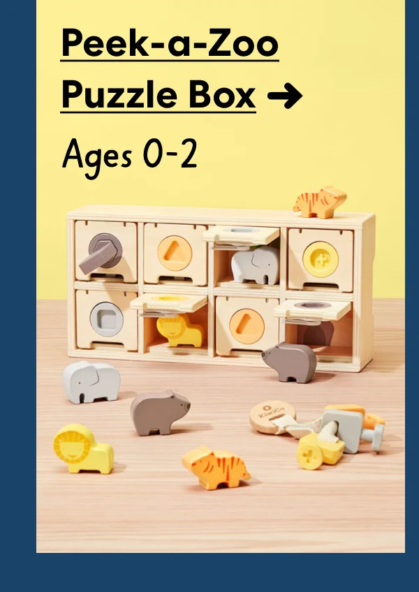 Peek-a-Zoo Puzzle Box