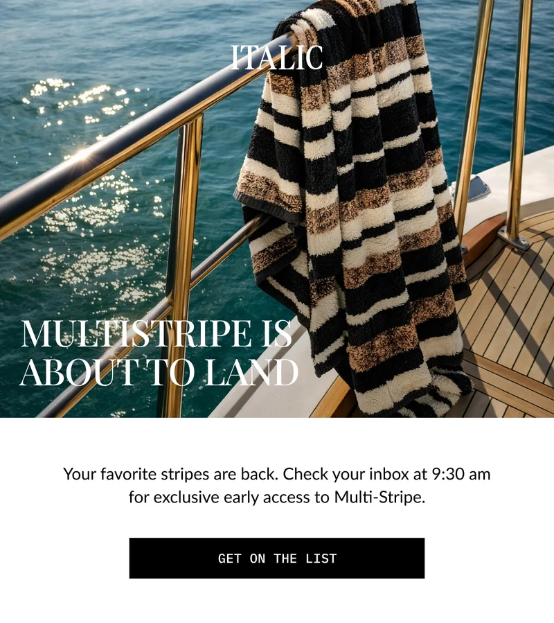 ITALIC | MULTISTRIPE IS ABOUT TO LAND