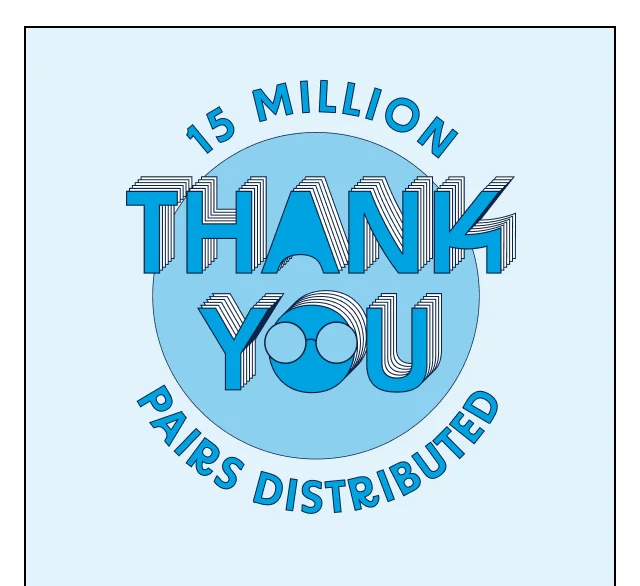 15 Million Pairs Distributed