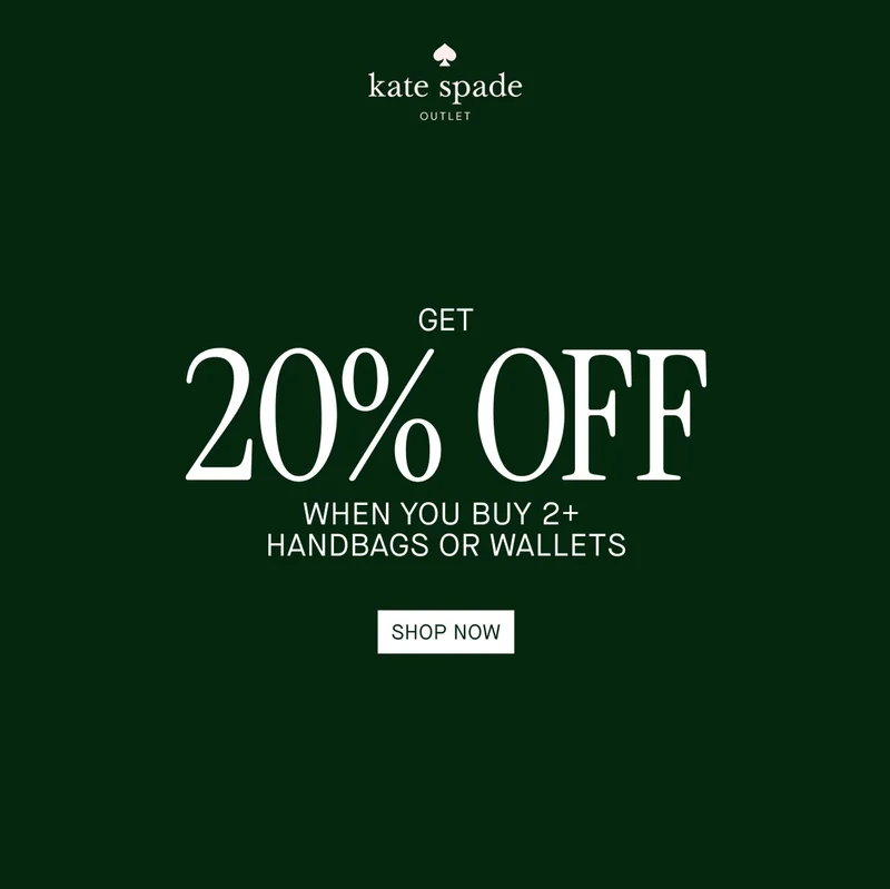 GET 20% OFF WHEN YOU BUY 2+ HANDBAGS OR WALLETS