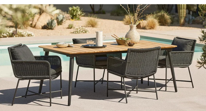 Latta Slate Gray Dining Table