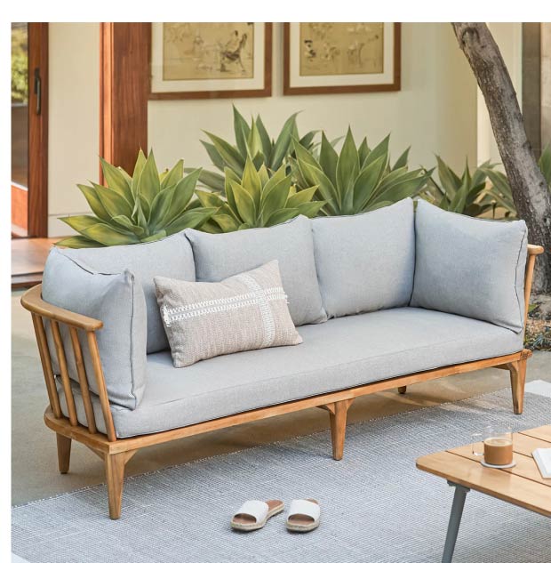 Sora beach sand sofa.
