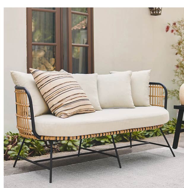 Onya lily white sofa.