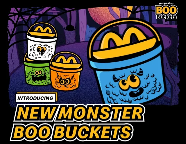 Introducing 4 New Monster Happy Meal Boo Buckets