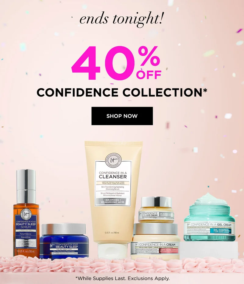 ends tonight 40% OFF