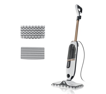Shark SteamSpot Steam Mop with Steam Blaster & 3 Washable Pads
