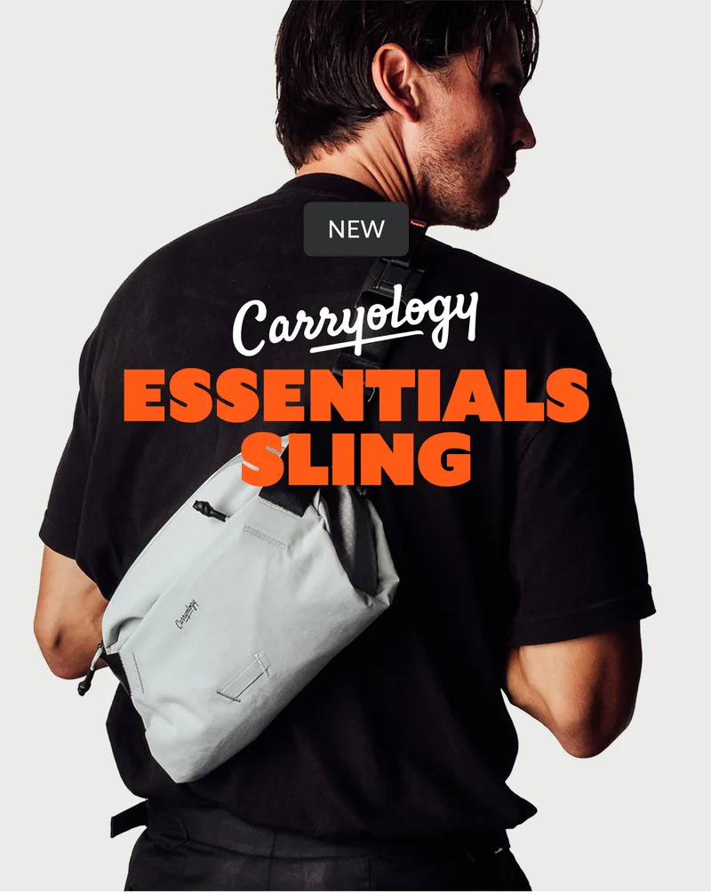 [Subheader] New [Header] Carryology Essentials Sling