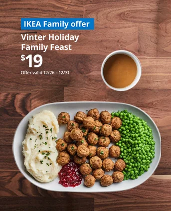 Enjoy the Vinter Holiday Family Feast at an IKEA Swedish restaurant near you